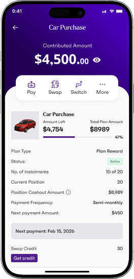 Ajopro mobile wallet screen